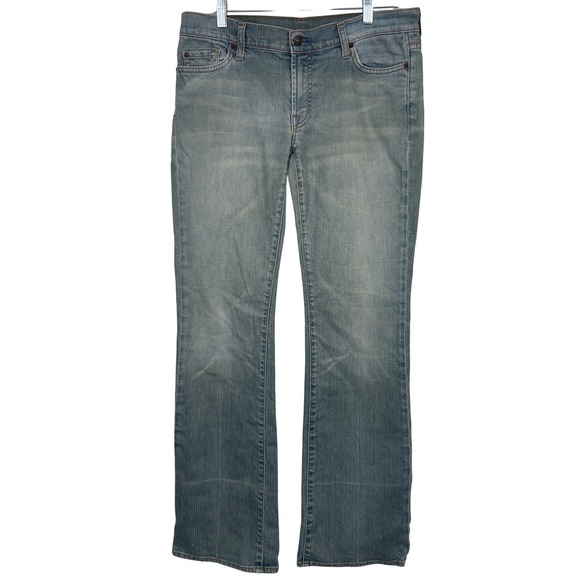 7 For All Mankind Denim - 7 For All Mankind Bootcut Jeans Light Wash Denim Women Size 31